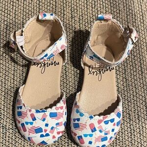 Monkey Feet Patriotic Baby Sandals. Like New
Size 12-18 months.